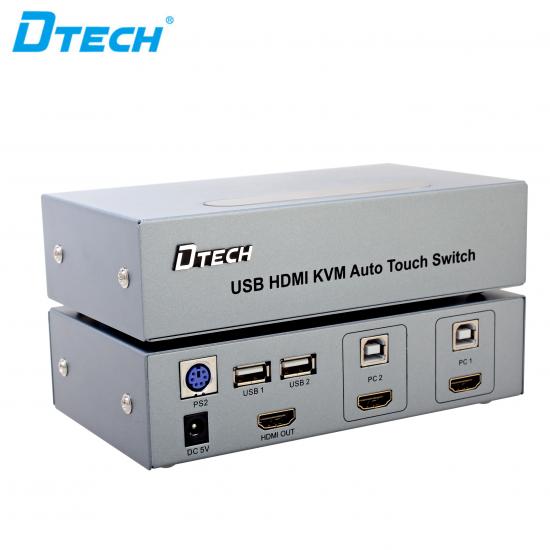 más vendido dtech dt-8121 usb / hdmi kvm switch 2 a 1