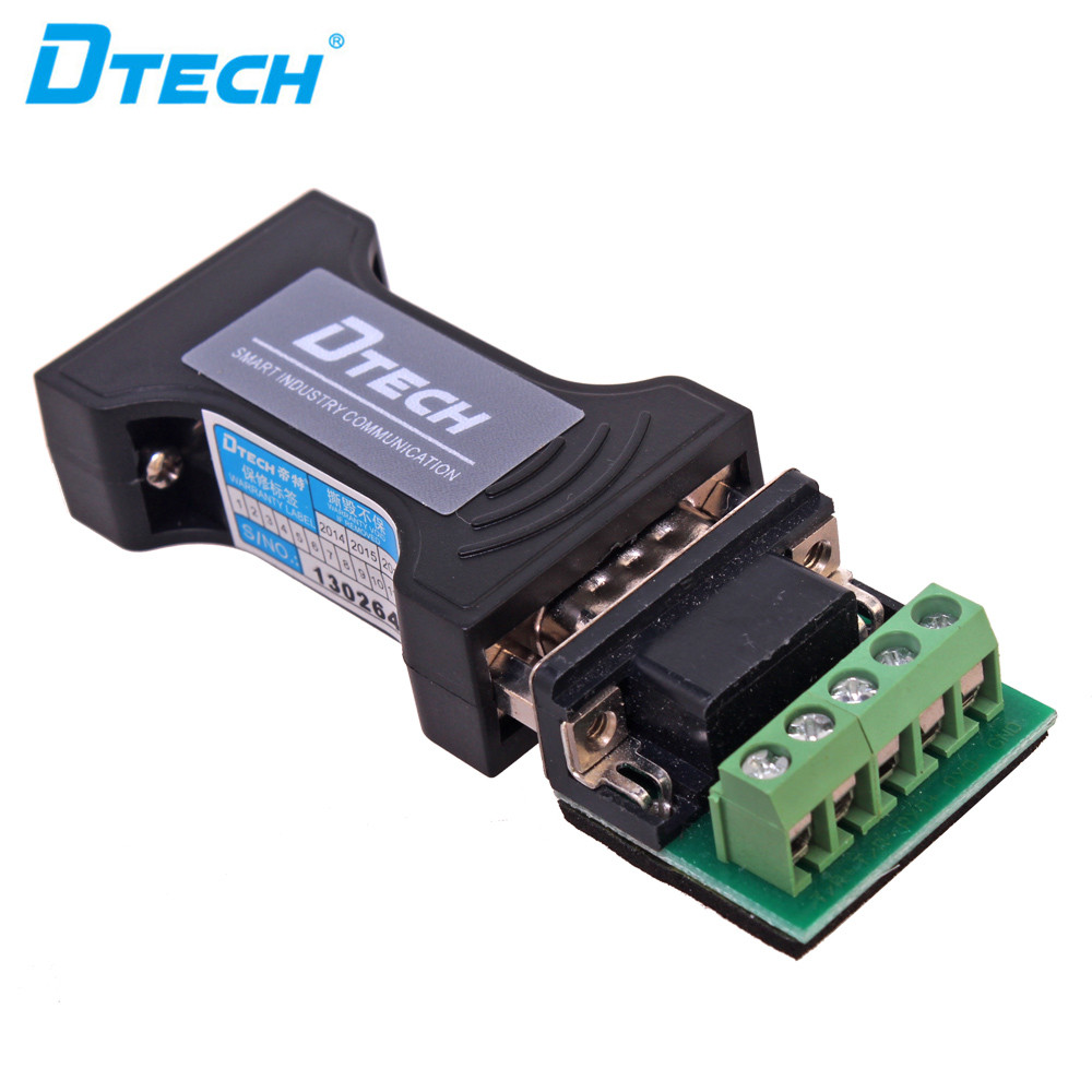 Conversión bidireccional pasiva, transmisión estable y rápida: convertidor de puerto serie DTECH DT-9003