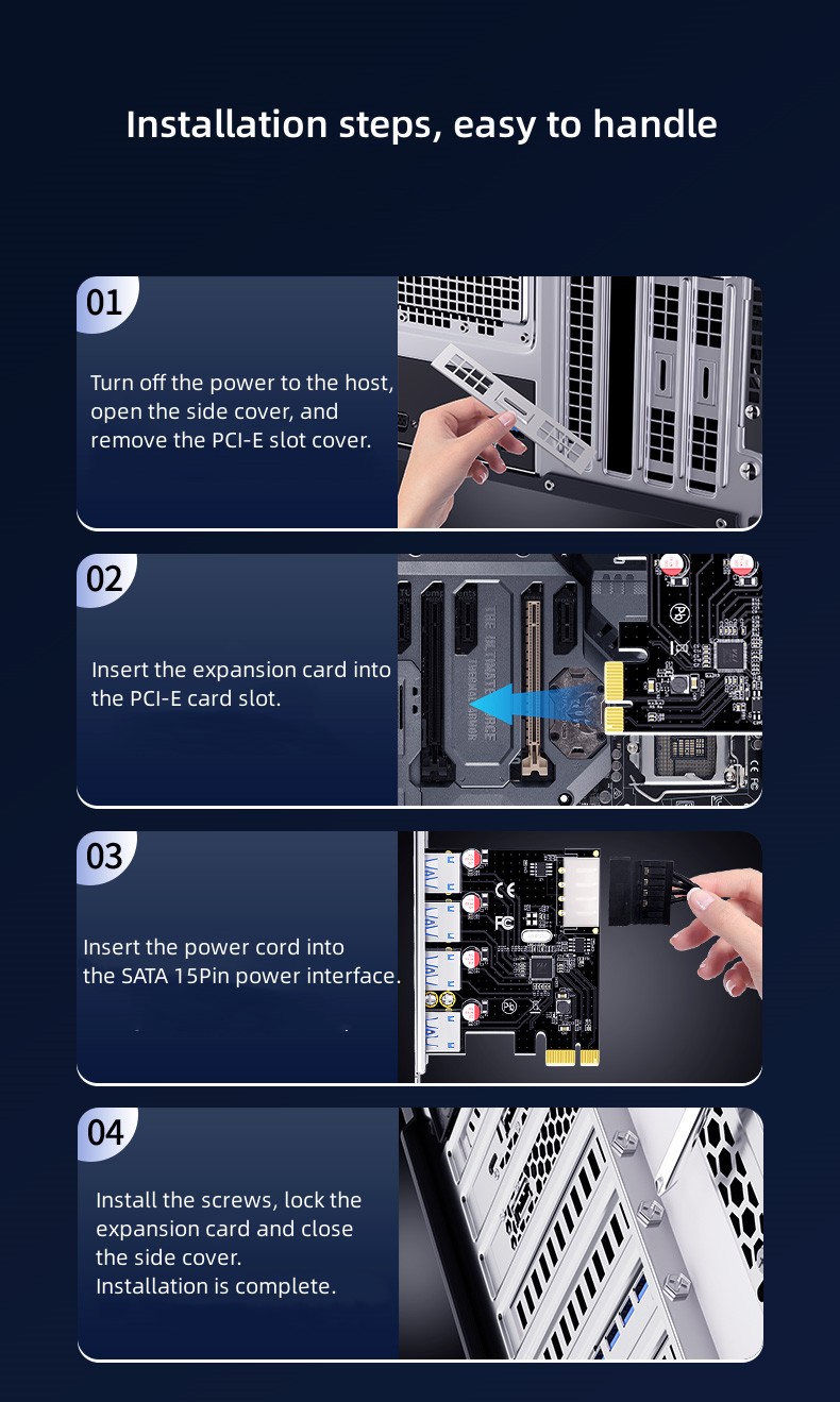 PCI-E to 2 Port USB 3.0 Expansion Card