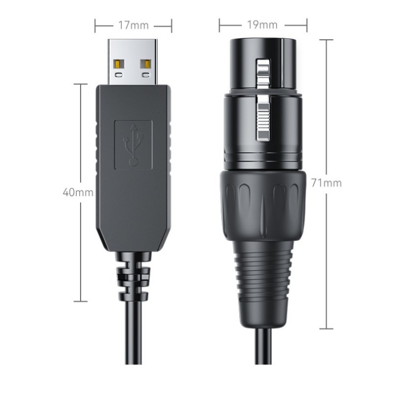 USB to RS485 Serial Port XLR Cable