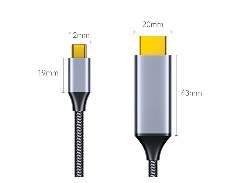 Cable de conversión tipo C a HDMI