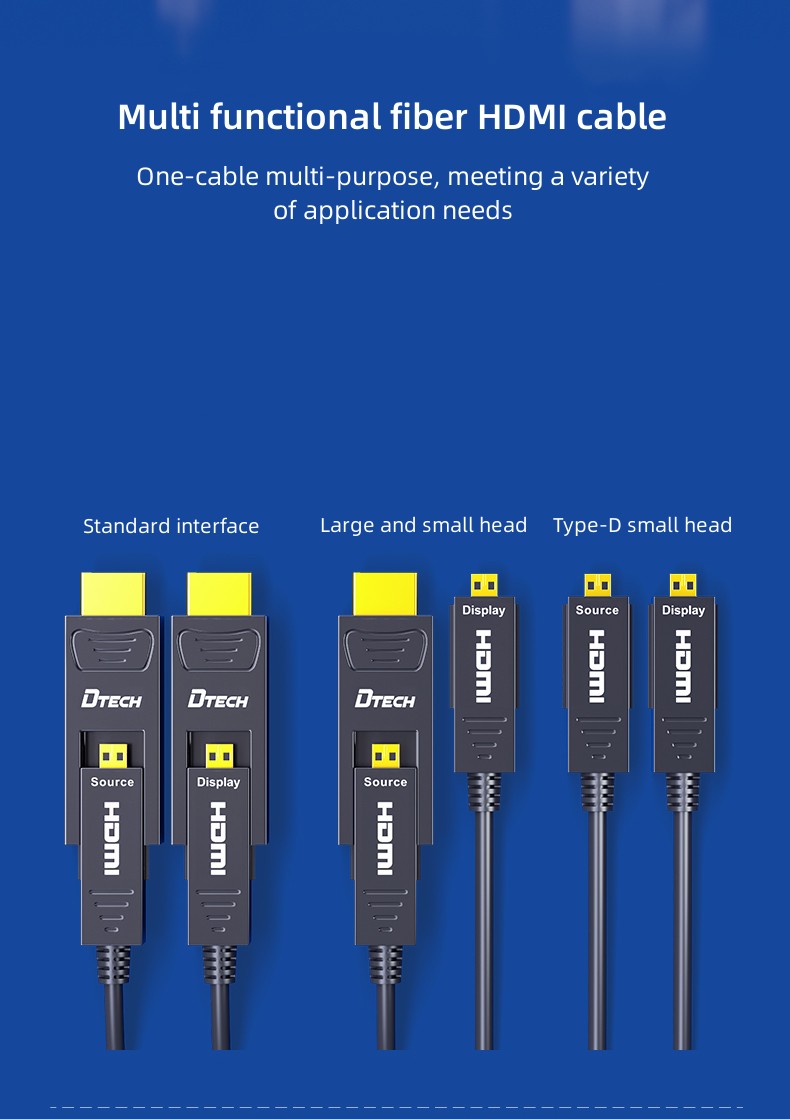 Cable de fibra óptica HDMI 2.0