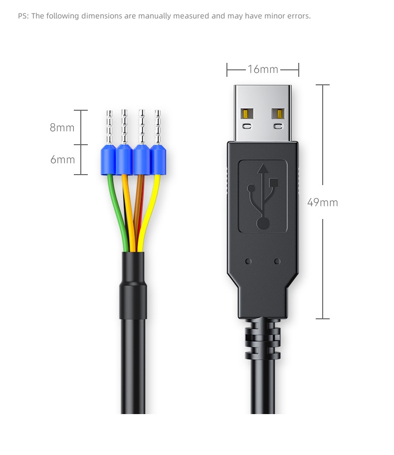 Cable terminal USB a RS485 serie 6P