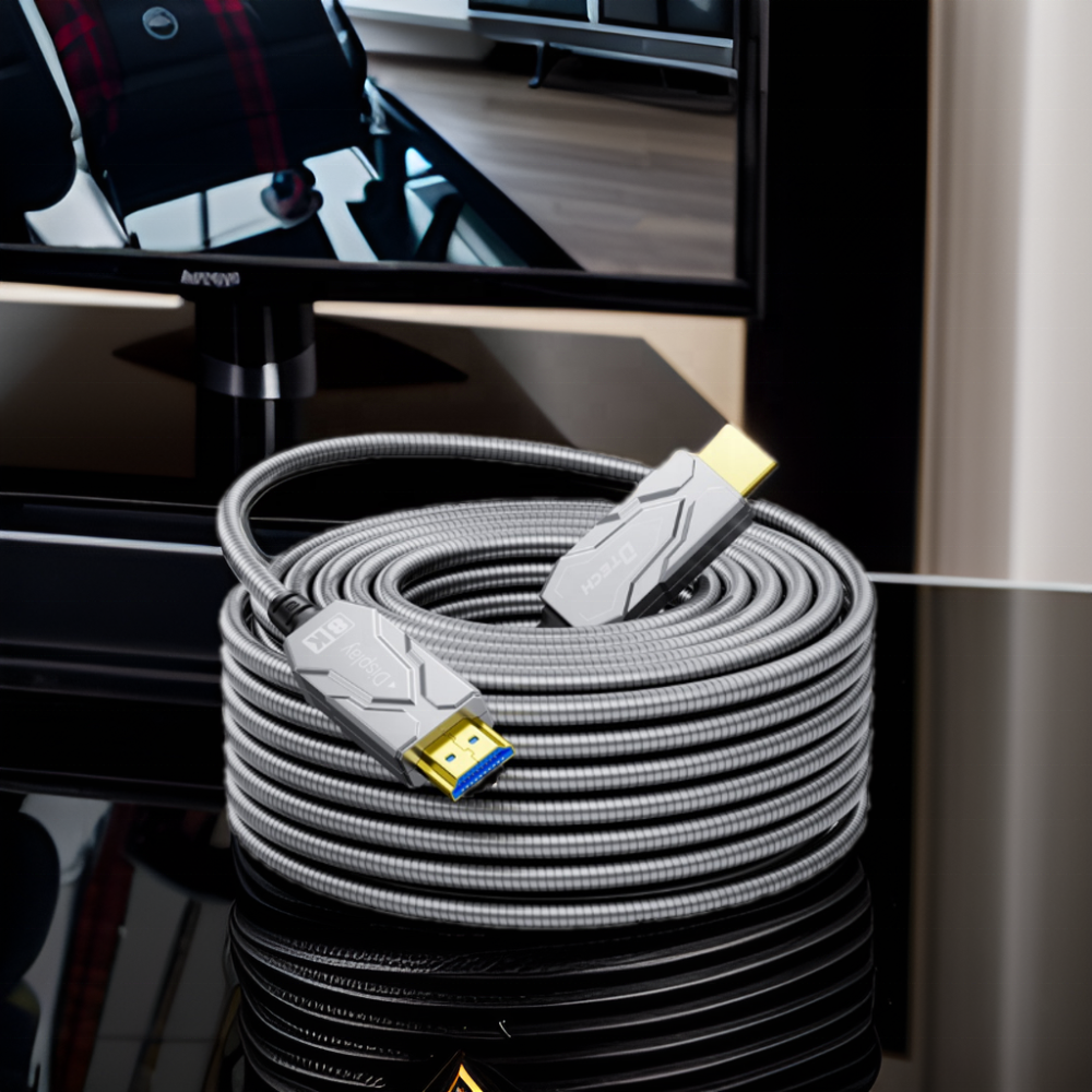 DTECH 8K HDMI Armor Fiber Optic Cable