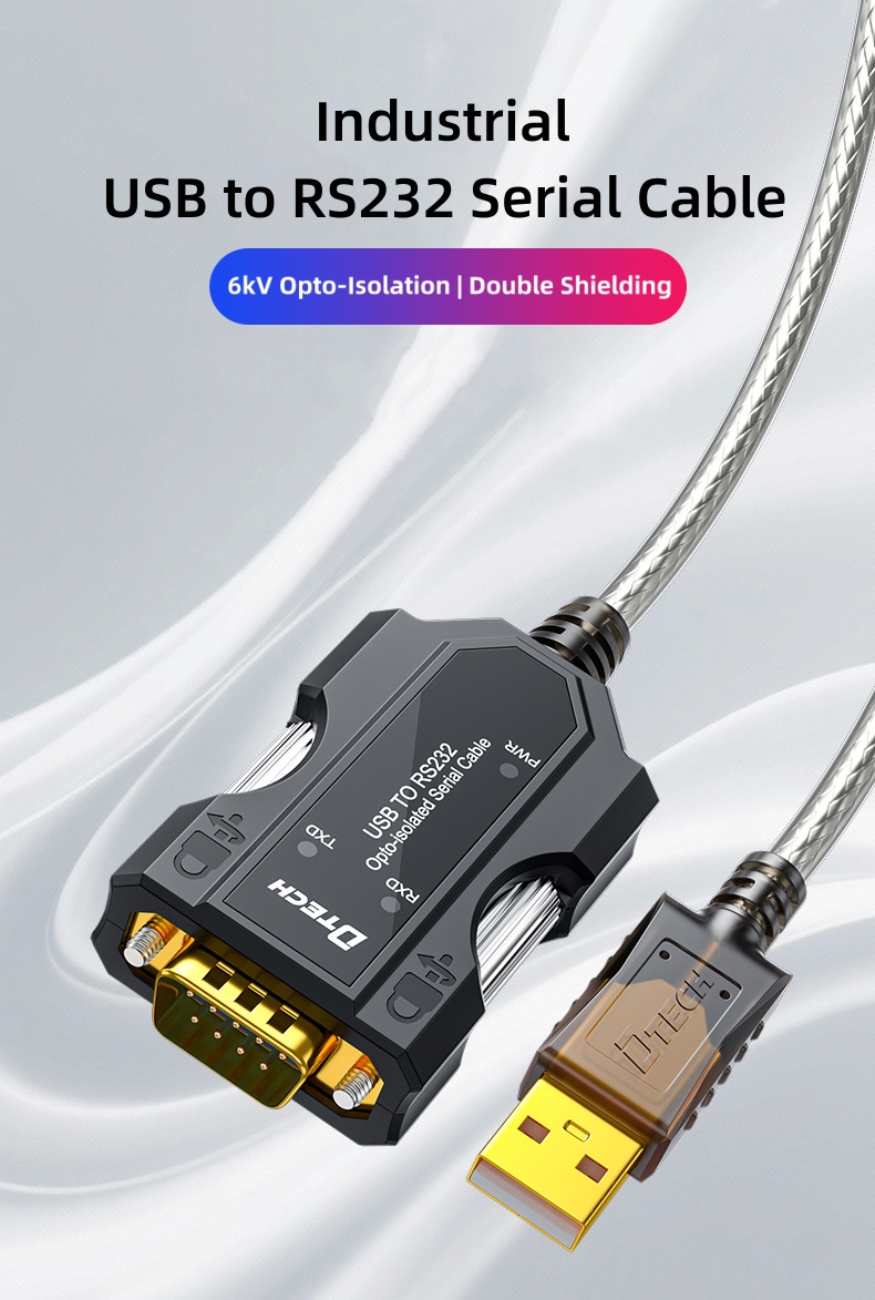 USB to RS232 opto-Isolated Serial Cable