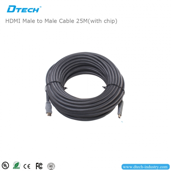 más vendido dtech dt-6625c 25m hdmi cable con chip