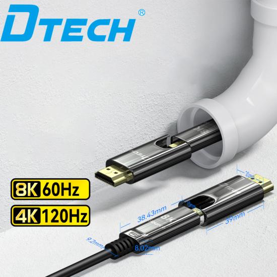 alta calidad Cable HDMI de fibra óptica AOC activo 3m 5m 10m 50m 100m 4K 8K Hdmi Cable de fibra óptica