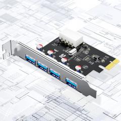 PCI-E to 4 Port USB 3.0 Expansion Card