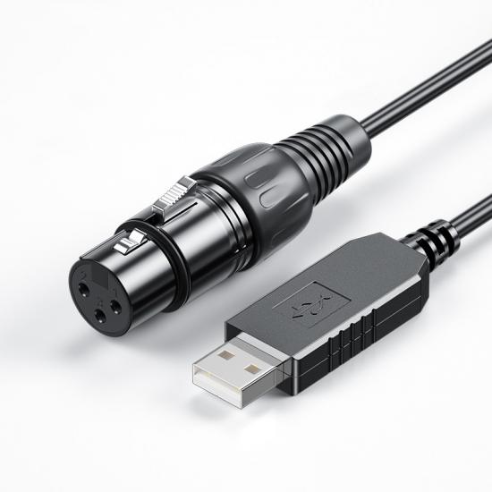 Cable XLR de puerto serie USB a RS485