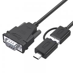 Cable serie tipo C+USB3.0 a RS232
    