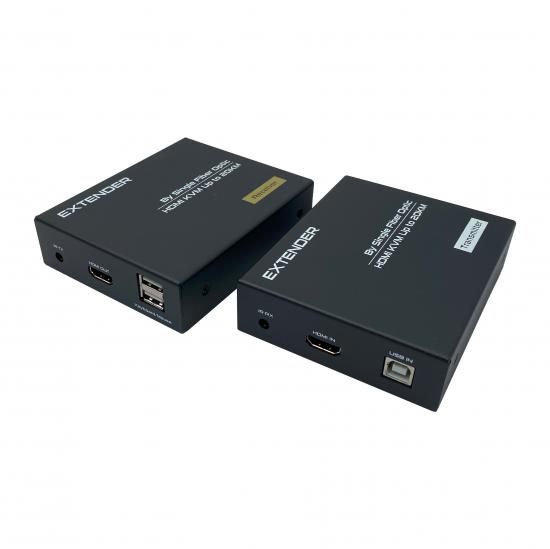 dtech dt-7052 4k hdmi kvm extensor de fibra 300m productores
