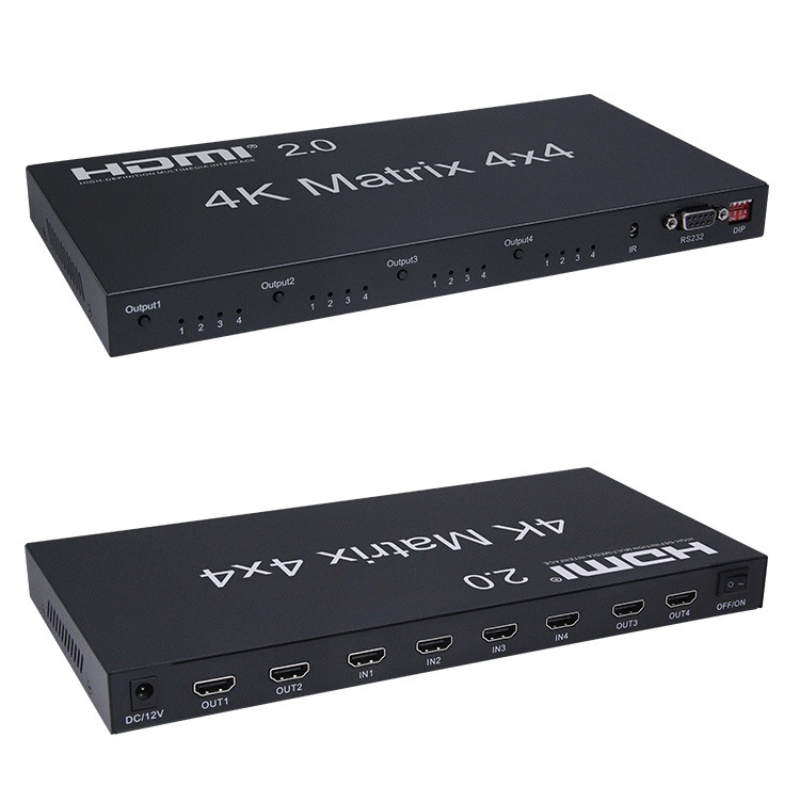 DTech 4K HDMI Matrix 4x4 Matrix crea un centro audiovisual inteligente
